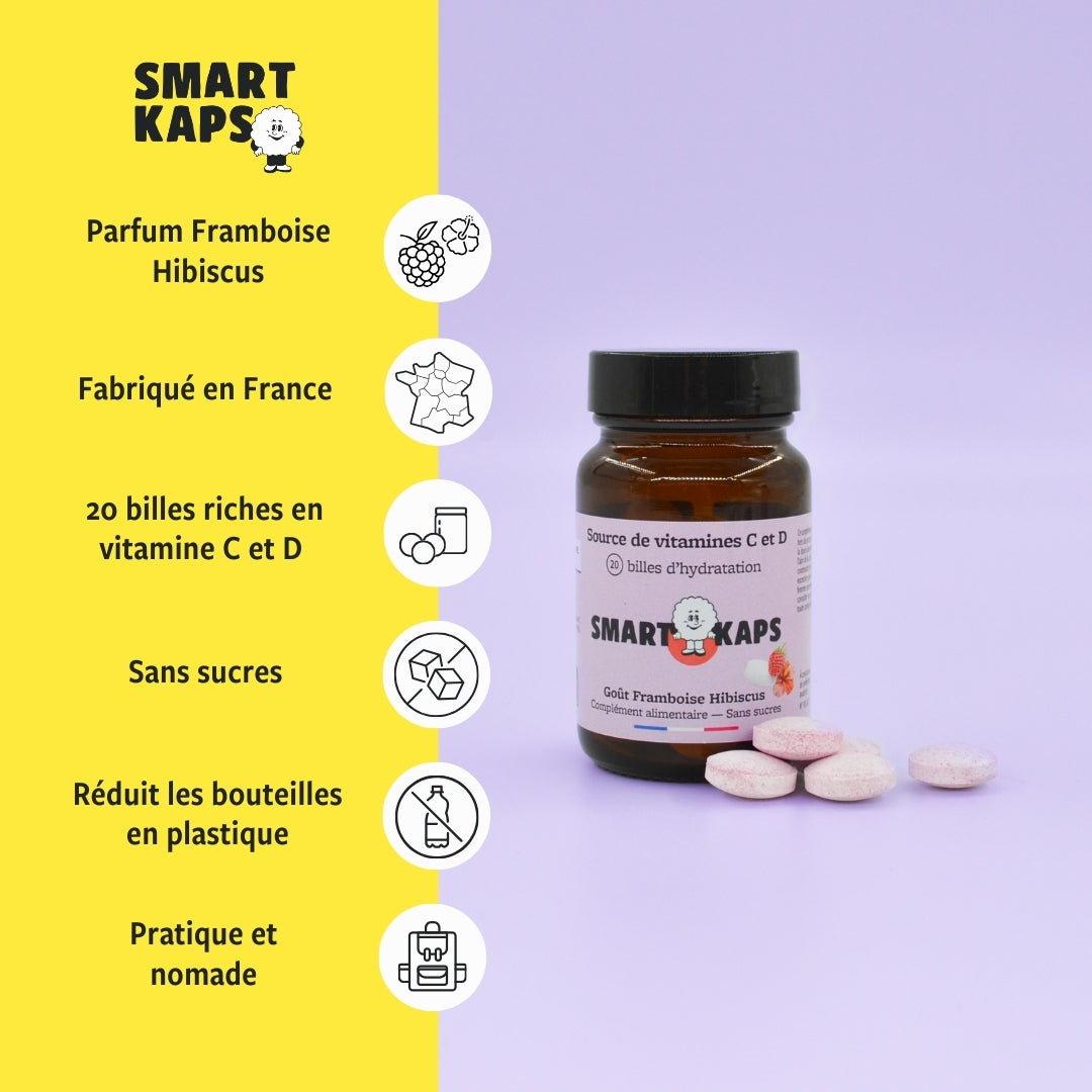 Billes vitaminées C & D | Fraise