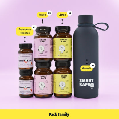 "Family" pack 6 Smart Kaps boxes + 1 original Gobi x Smart Kaps bottle