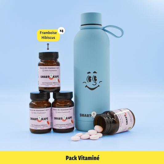 Pack découverte vitamines avec Gourde 500ml isotherme