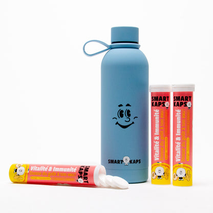 Pack "it's strong" 3 Smart Kaps boxes + 1 original 50cl Gobi x Smart Kaps bottle