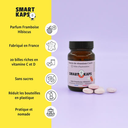 Billes vitaminées C & D | Fraise