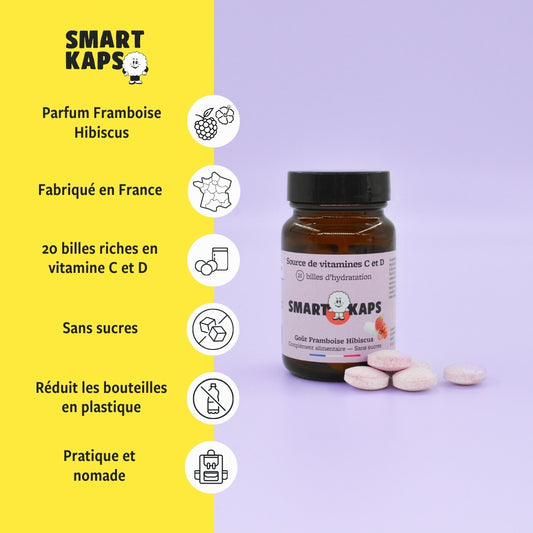 Billes vitaminées C & D | Fraise