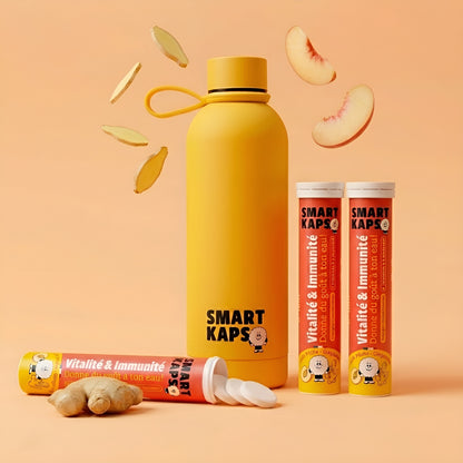 Pack "it's strong" 3 Smart Kaps boxes + 1 original 50cl Gobi x Smart Kaps bottle